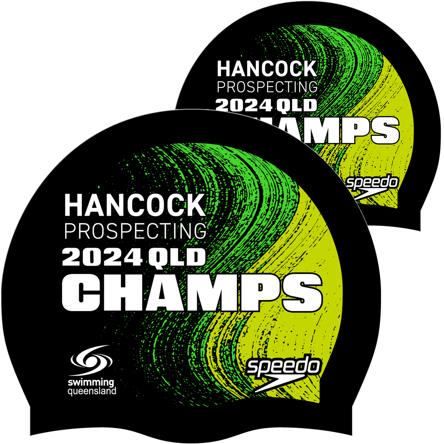 Swimming QLD State Champs - Black Speedo Cap