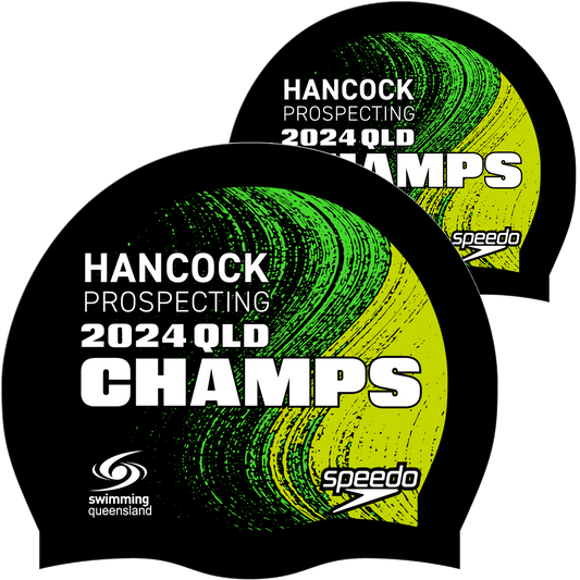 Swimming QLD State Champs - Black Speedo Cap