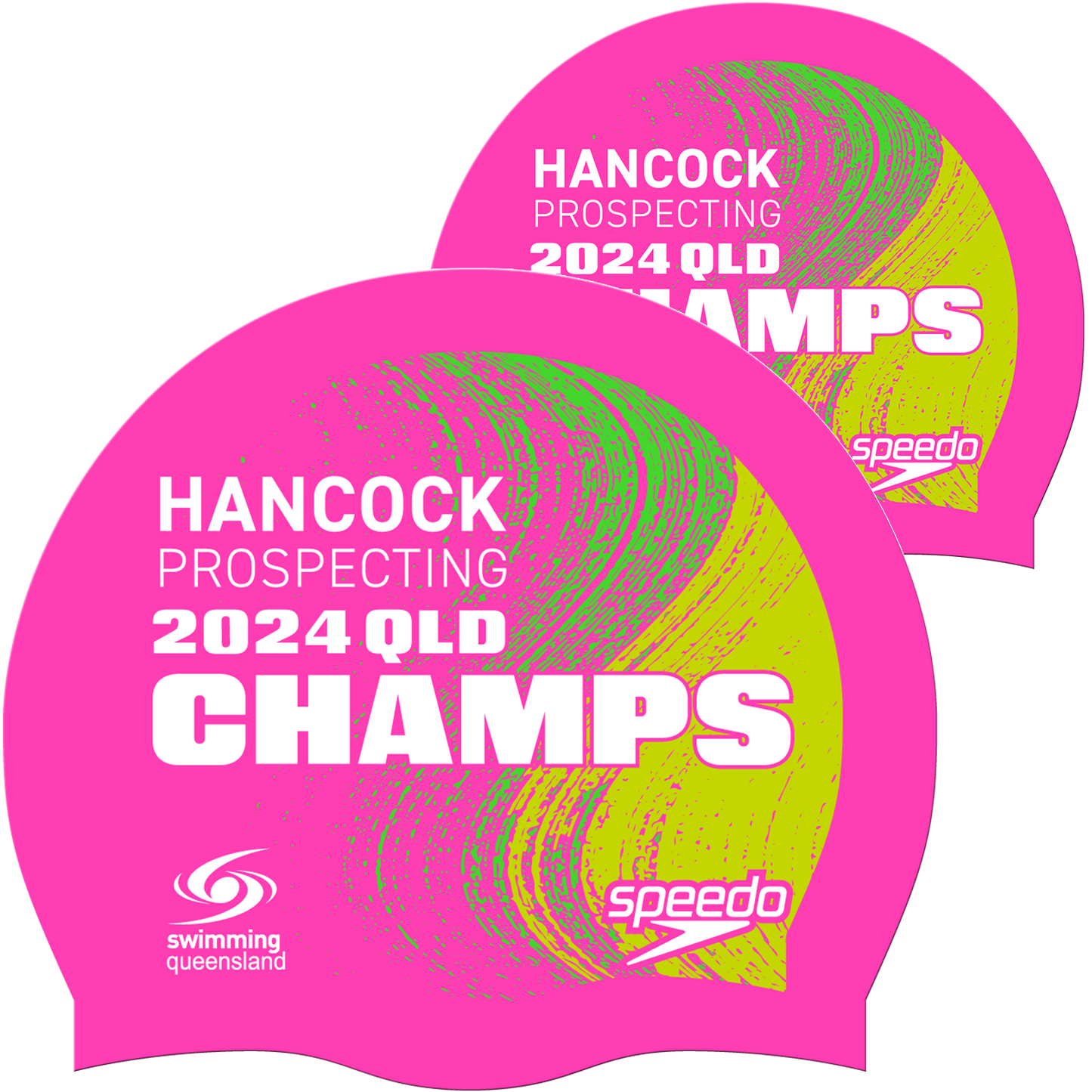 Swimming QLD State Champs - Pink Speedo Cap