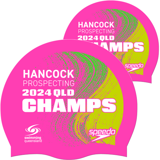 Swimming QLD State Champs - Pink Speedo Cap