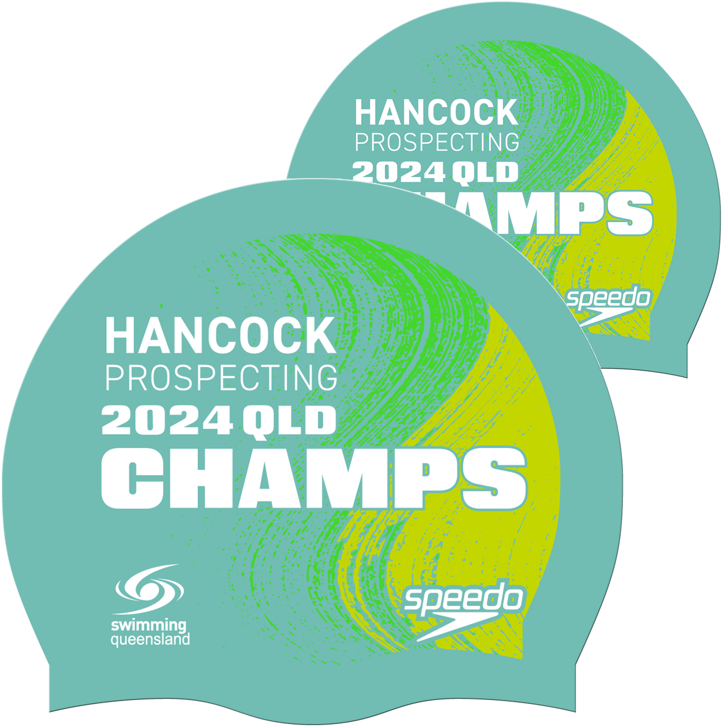 Swimming QLD State Champs - Turquoise Speedo Cap