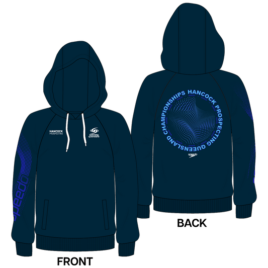 Swimming QLD State Champs - Speedo Navy/Blue Hoodie
