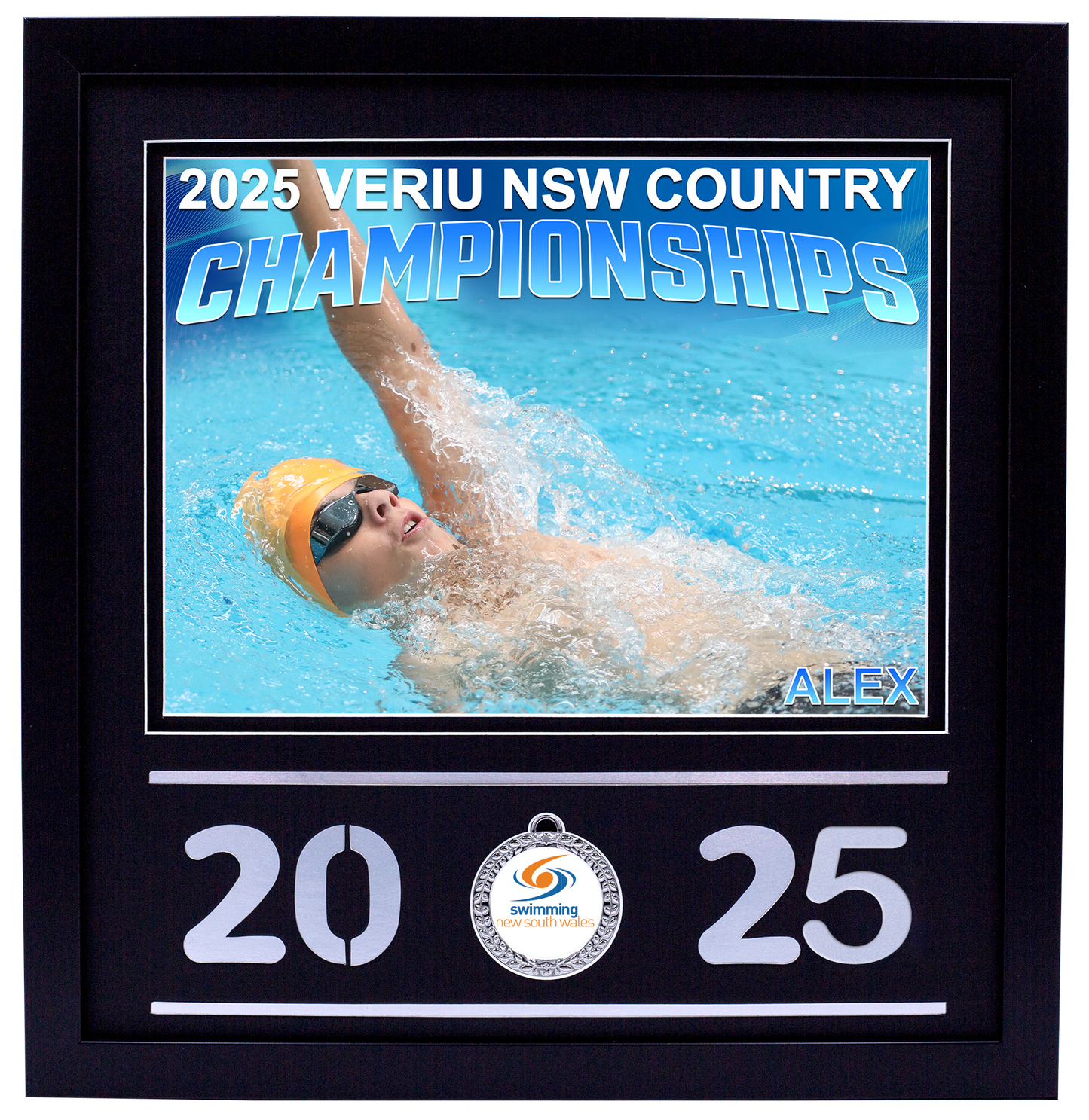 2025 NSW Country Championships Black Medal Shots Frame