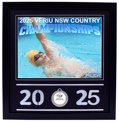 2025 NSW Country Championships Black Medal Shots Frame