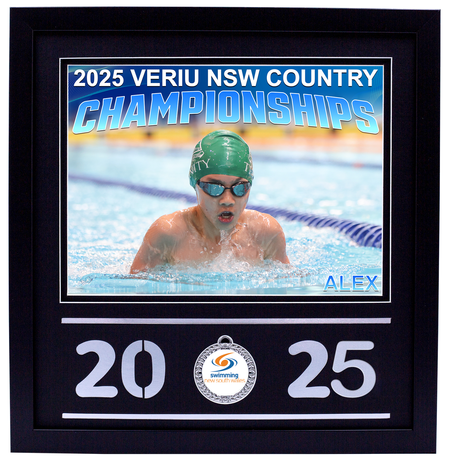 2025 NSW Country Championships Black Medal Shots Frame