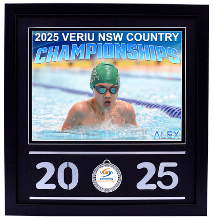 2025 NSW Country Championships Black Medal Shots Frame