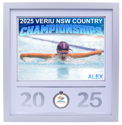 2025 NSW Country Championships White Medal Shots Frame