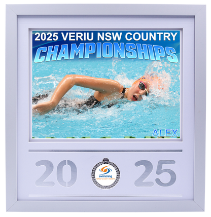 2025 NSW Country Championships White Medal Shots Frame