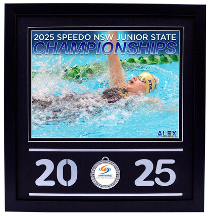 2025 NSW Junior States Black Medal Shots Frame