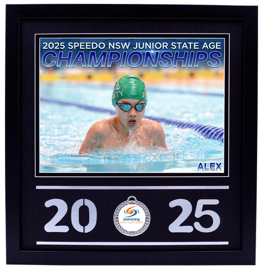 2025 NSW Junior States Black Medal Shots Frame