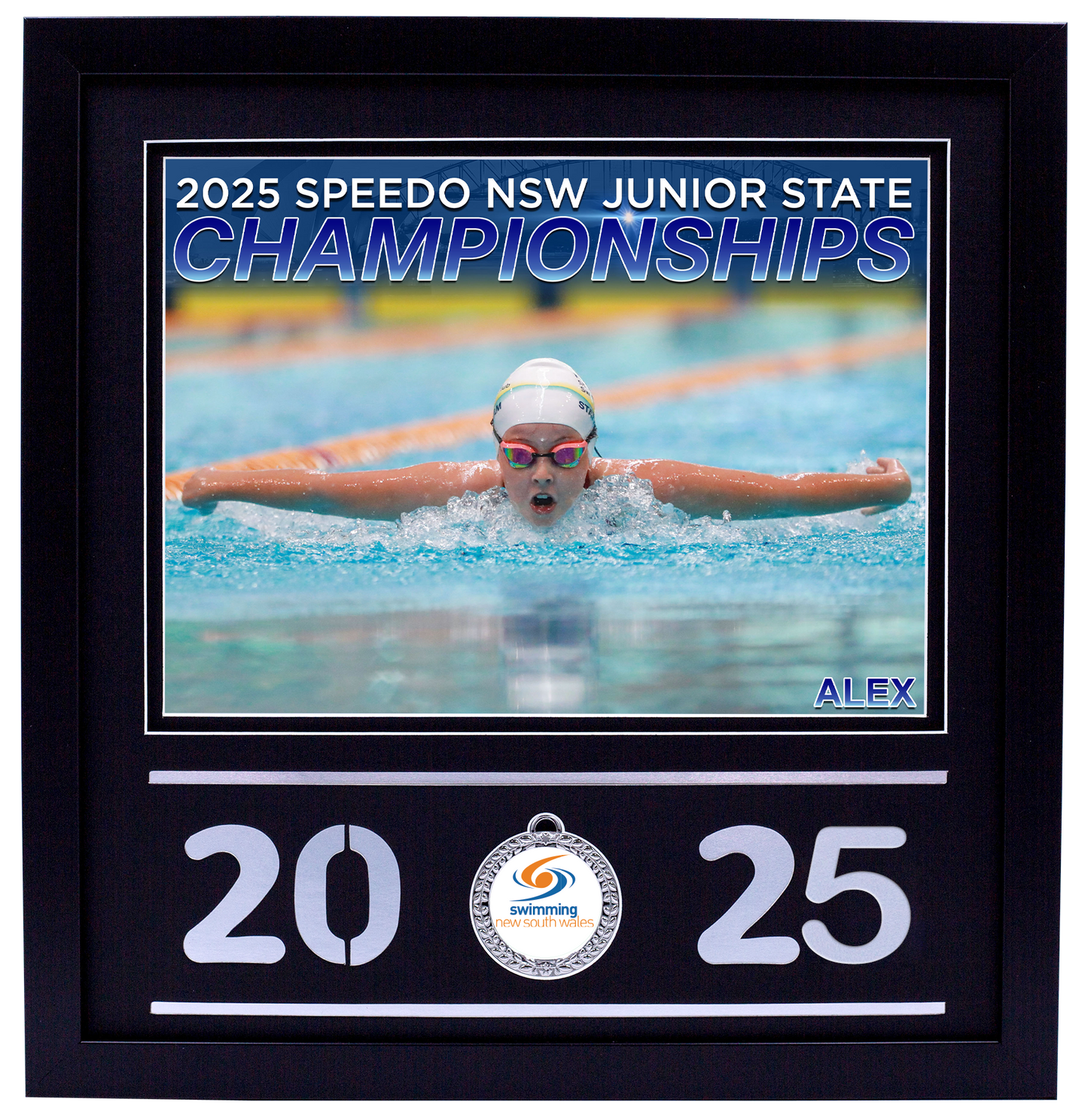 2025 NSW Junior States Black Medal Shots Frame