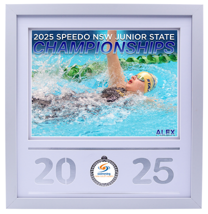 2025 NSW Junior States White Medal Shots Frame