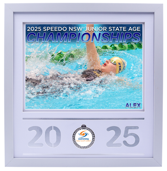 2025 NSW Junior States White Medal Shots Frame