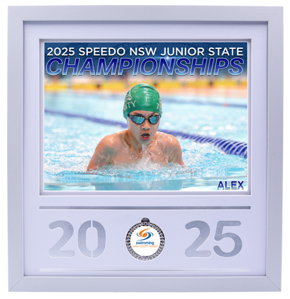 2025 NSW Junior States White Medal Shots Frame