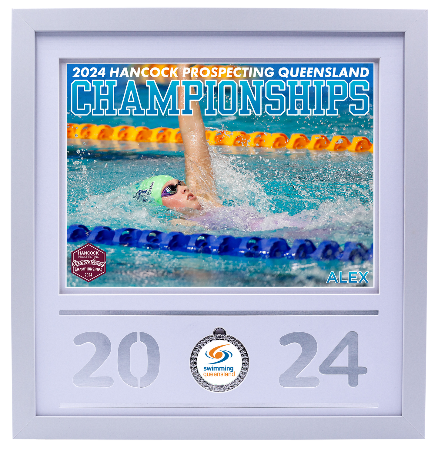 2024 QLD State Championships White Medal Shots Frame