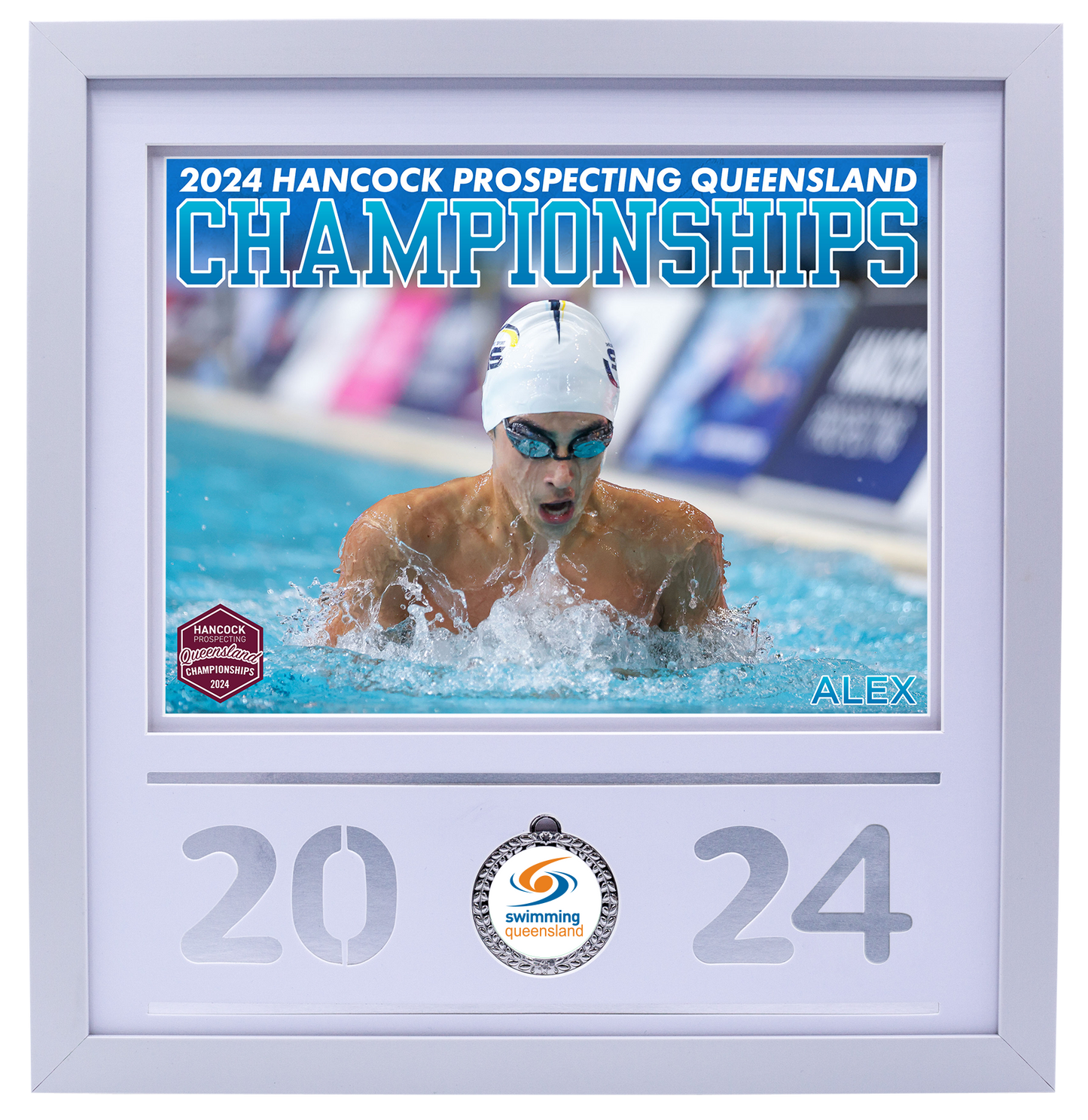 2024 QLD State Championships White Medal Shots Frame